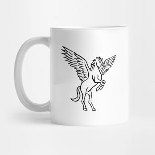 Pegasus Line Drawing Mug